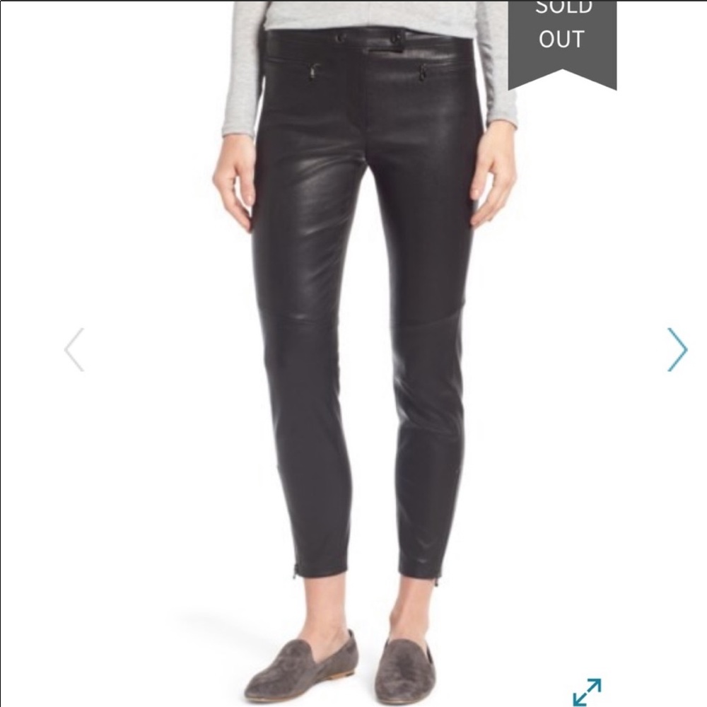 Nordstrom Signature leather pants size 2